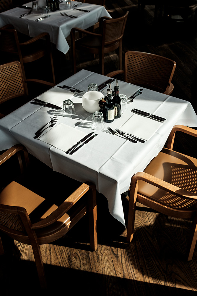 Tisch ist für Sie gedeckt im il Boccone Konstanz